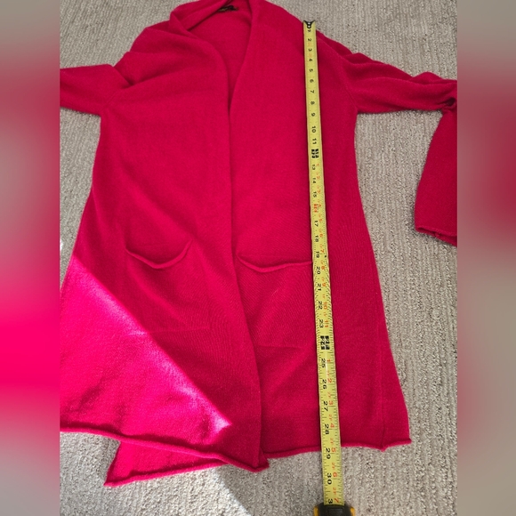 Womens Italian Made Wool/Cashmere Blend Cardigan - Picture 10 of 10